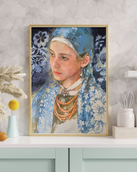 Живопис, Катерина Білетіна "Блакитні квіти" 250 фото